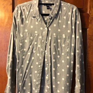 Gap Polka Dot Button Up